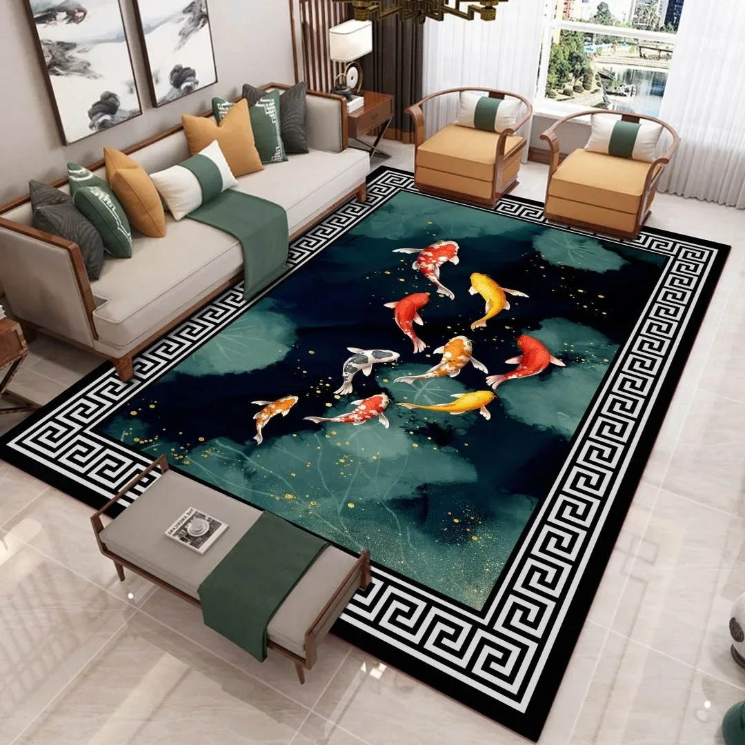 Cartoon Feather 3D Printing Carpets for Living room Bedroom Large Area Rugs Anti-Slip Bedside Floor Mats Nordic Home Big Carpet