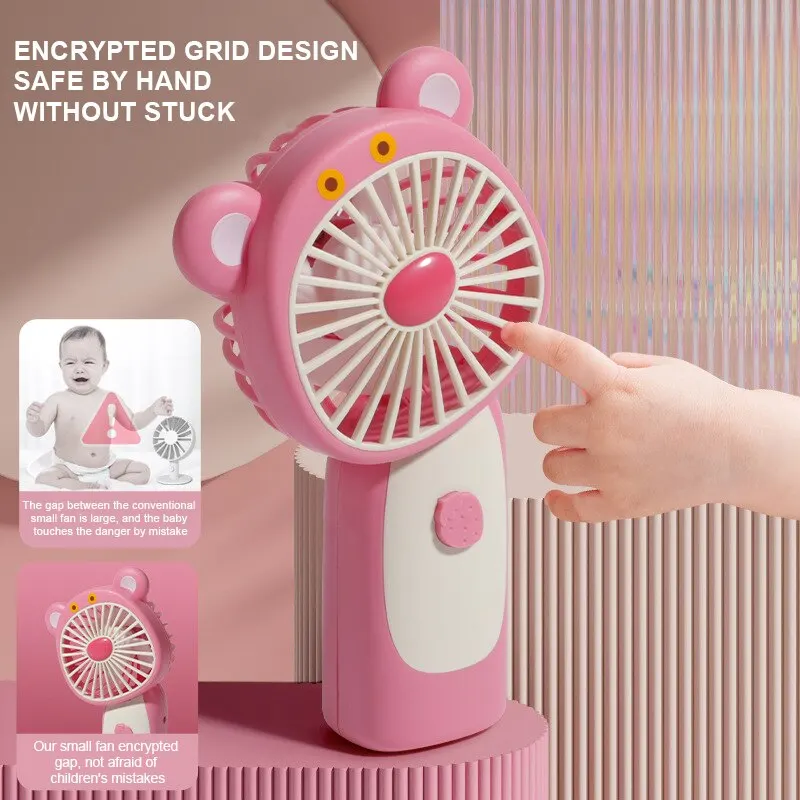 

USB Recharge Mini Handheld Fan Outdoor Fan Pocket Fan Creative Portable Handheld Desktop Office Fan