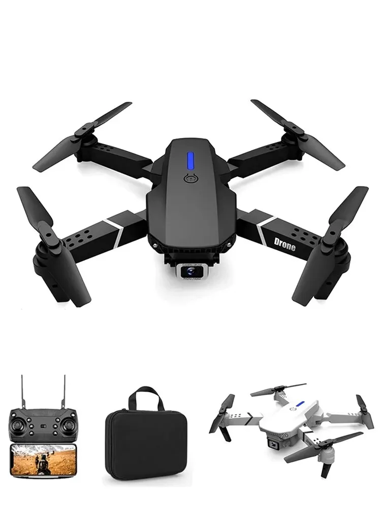 E88 Pro Drone avec Caméra pour Adultes HD Caméra Vidéo en Direct Drone pour  Débutants, avec Sac de Transport Gris 720P - Cdiscount Jeux - Jouets