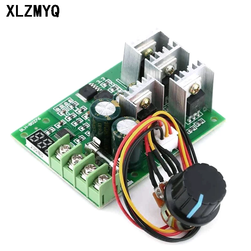 DC 6-60V 30A Adjustable LED Digital Motor Speed Regulator 12V 24V 36V PWM DC Motor Speed Controller Control Governer