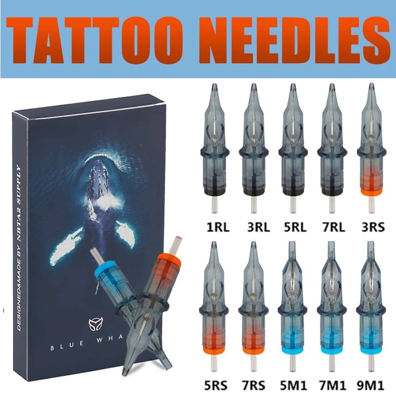 10PC Disposable Tattoo Cartridge Needles Tattoo Makeup 3RL/5RL/7RL/9RL/5M1/7M1/9M1/5RS/7RS/9RS for Microblading Tattoo Machine