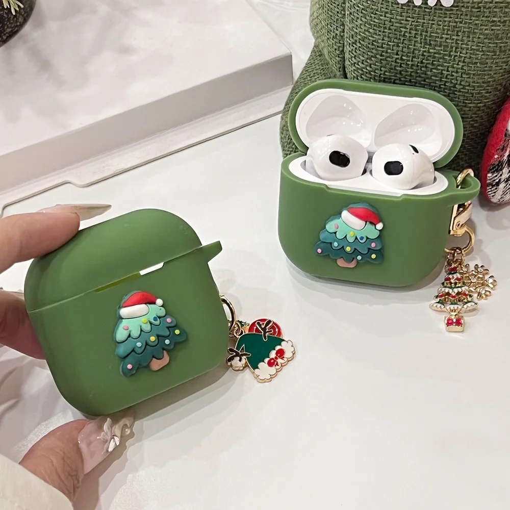 Green Silicone AirPods Case for Pro and Standard Models