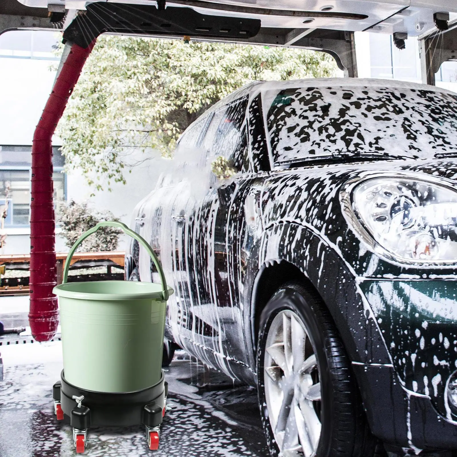Movable Car Wash Bucket Car Detailing Tool Multipurpose Mobile Car Wash  Bucket used for Car Washing & Garage Storage H9EE - AliExpress