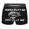 Women Want Me Fish Fear Me Boxer Shorts For Men 3D Printed  Fishing Fisherman Underwear Panties Briefs Breathbale Underpants 1