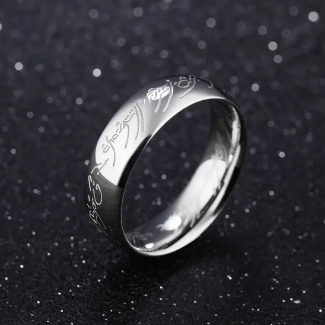 Bagues de mariage en acier inoxydable pour Couples, gravure Laser exquise, bijoux de film à la mode pour hommes et femmes, cadeaux, vente en gros