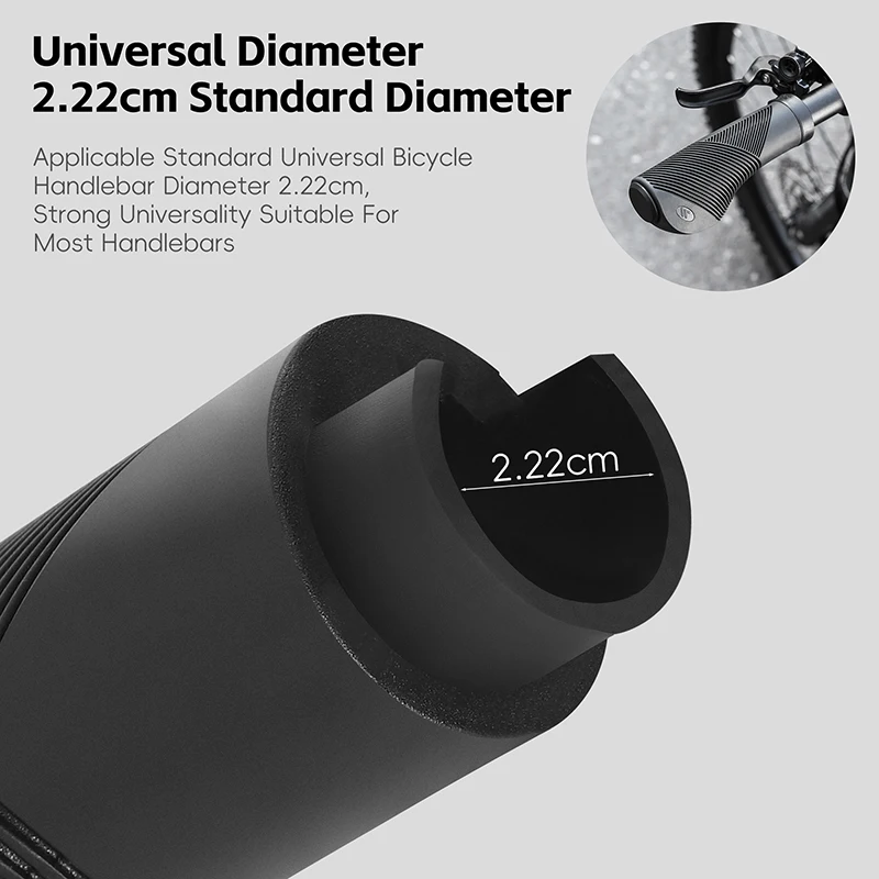 WEST BIKING Soft Bike Grips Multicolor TPE Non-slip Shock Absorbing Bicycle Handlebar MTB Ergonomic Grips With 2 Bar End Plugs