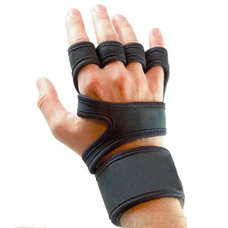 1 Pair Weight Lifting Training Gloves Women Men Fitness Sports Body Building Gymnastics Grips