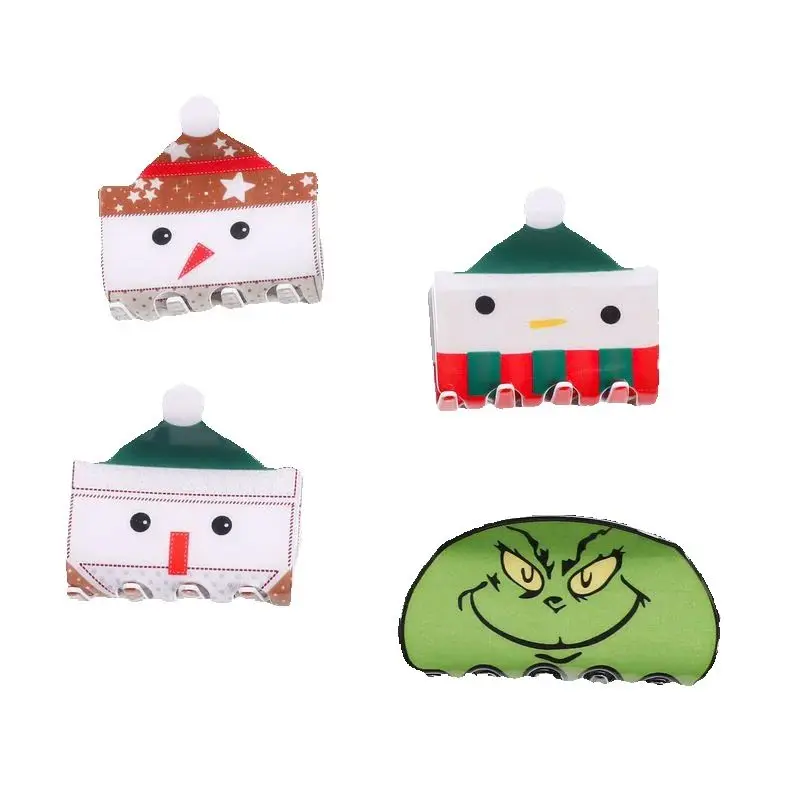 1 Stück süße Weihnachtsmann grenzüberschreitende Lieferung Herbst und Winter heiß verkaufte Accessoires, Kopfbedeckungen, Clip-Clips, Haarspangen – Detail 4