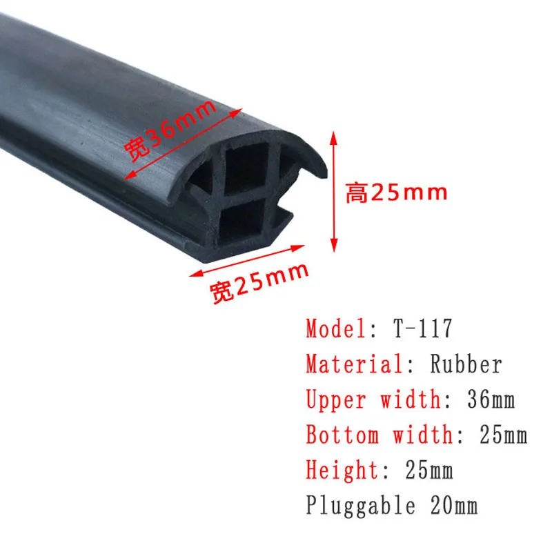 1M Solar Seal Strip Rubber-Plastic Sealing Strip Waterproof Weatherproof For PhotovoltIc Panel Solar Modules Greenhouses