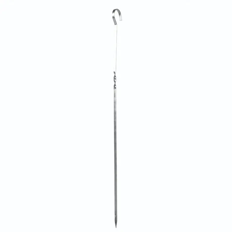 10PCS 40cm BBQ Skewers Stainless Steel Kabob Kebab Flat Skewers Needle