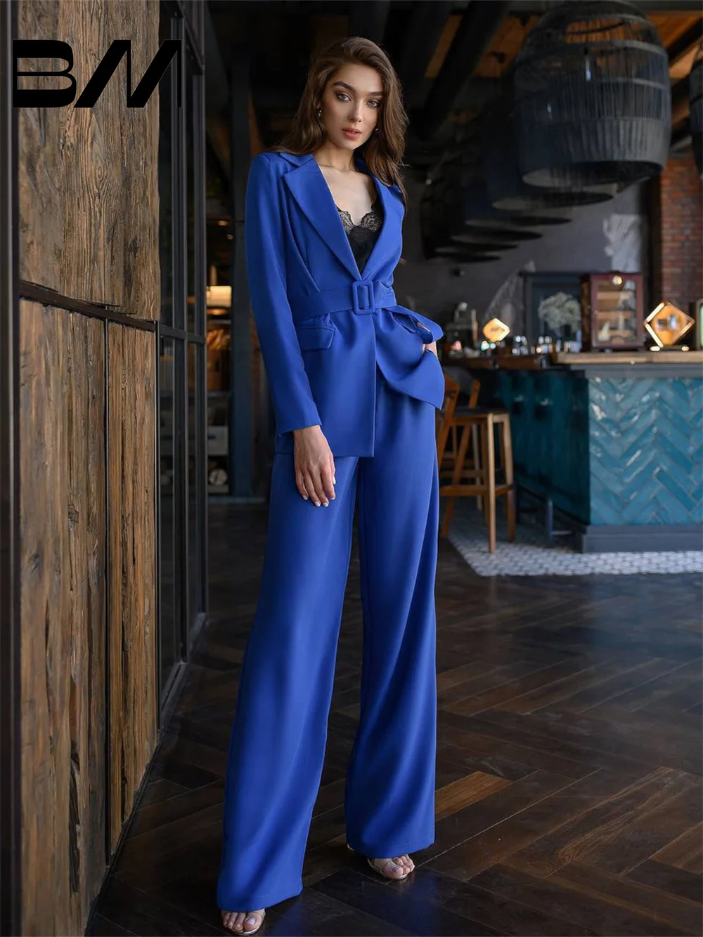 BRLMALL-2-Piece Office Suit for Women, Formal Occasions, Business Suits,Pant Suits, Wedding Guest, Spring, Summer, 2024