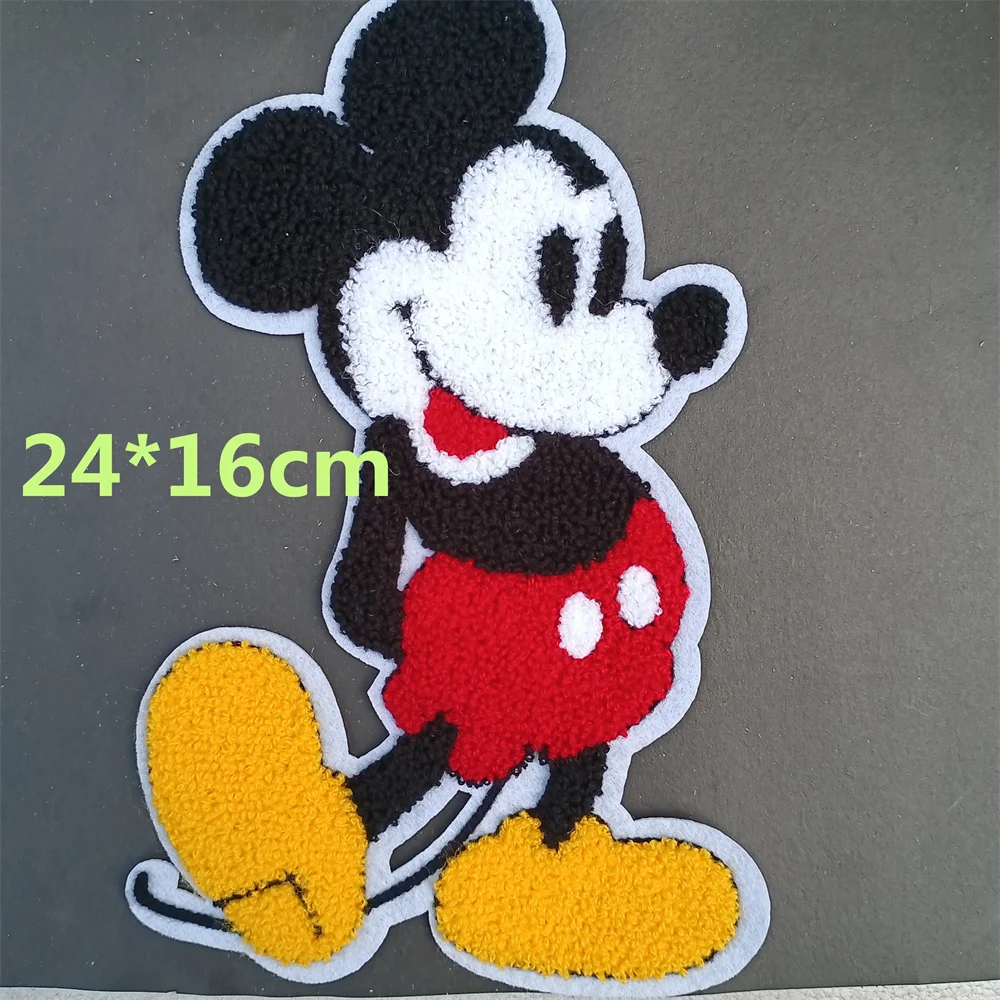 DisneyIron on Patches for Clothes Large Mickey Mouse Cartoon Image  Embroidery Sticker for Baby Bag Anime Patch for Clothes Decor