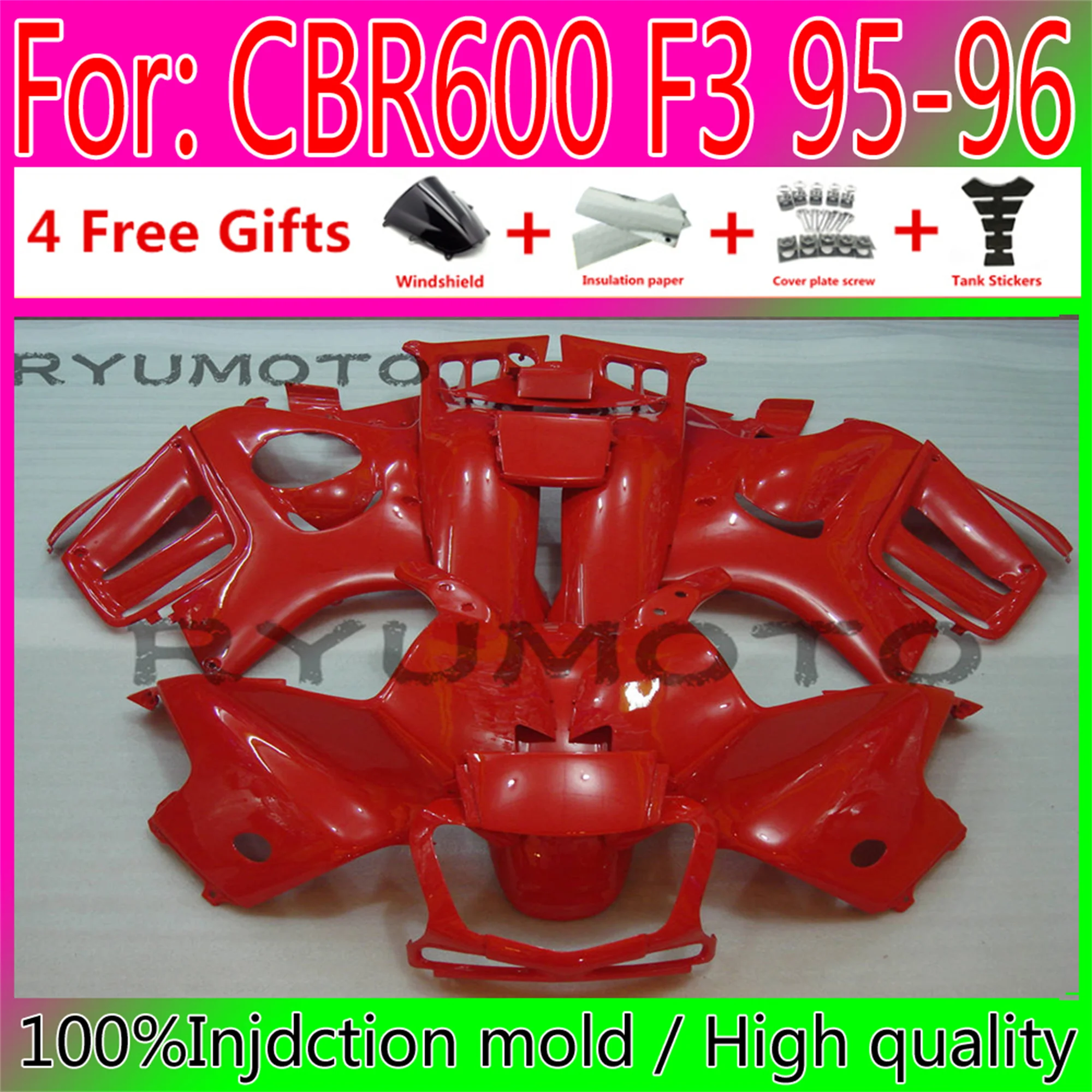 

NEW ABS Motorcycle Injection mold fairing for HONDA CBR 600 F3 bodywork fairings 1995 1996 CBR600 F3 95 96 97 98 setup