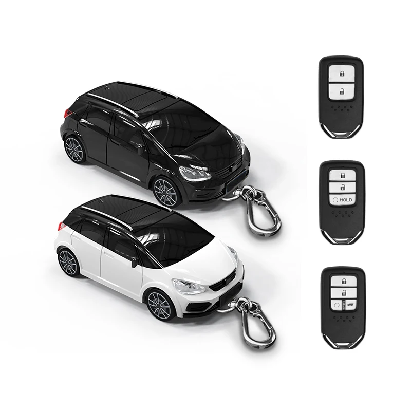

Чехол для ключа от автомобиля Honda Fit, чехол для ключа от автомобиля, защитный чехол для ключа от автомобиля, аксессуары для маленькой модели автомобиля, пряжка в подарок