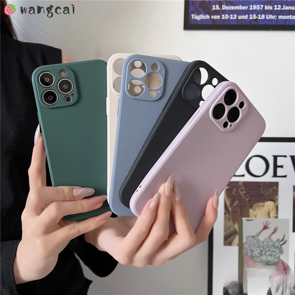 Мягкий силиконовый чехол с прямым краем для телефона Vivo V21E 4G 5G Y17 Y15 Y12 Y11 S1 V20 V21 V21S V15 Pro V20 SE V19 V17 Y9S Y7S