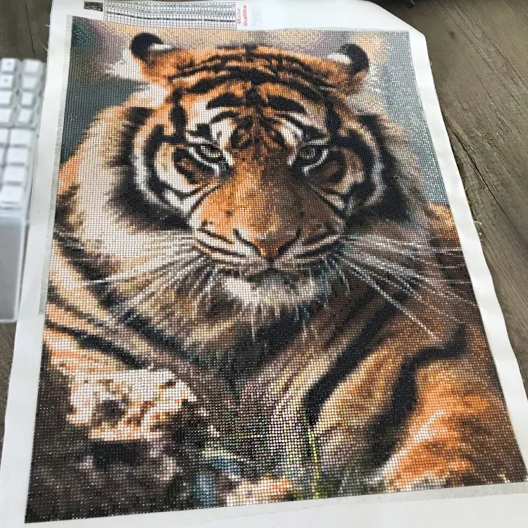 5D DIY Diamond Painting Tiger Full Square Diamond Embroidery Animals Rhinestone Picture Mosaic Home Decor Gift Diamond Painting