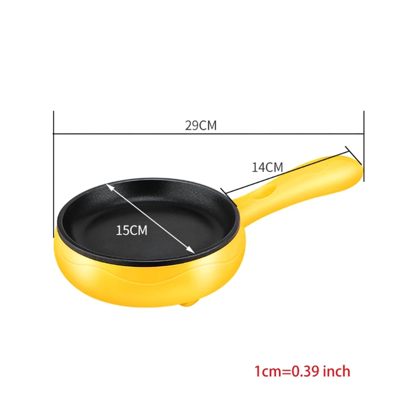 Multifunction Mini Electric Egg Omelette Cooker Eggs Boiler  Steamer Pancake Fried Steak Non-stick Frying Pan 110V 6