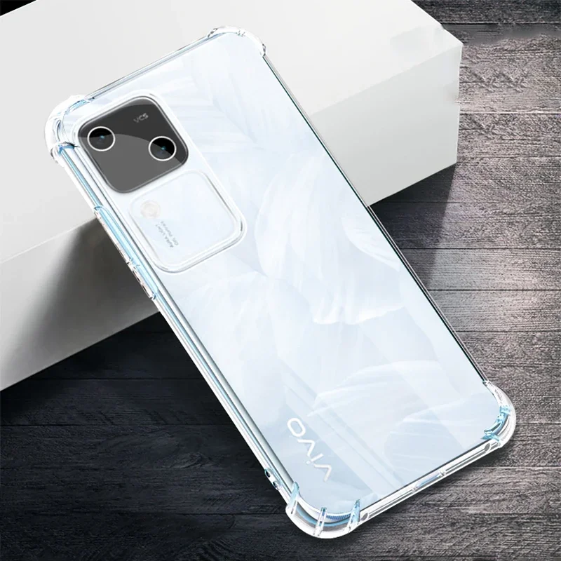 Luxury Clear Airbag Cover Cases for VIVO S18 S18E Pro 5G 360 Soft Air Bag Anti-fall Shockproof Armor VIVOS18Pro VIVOS18E Housing
