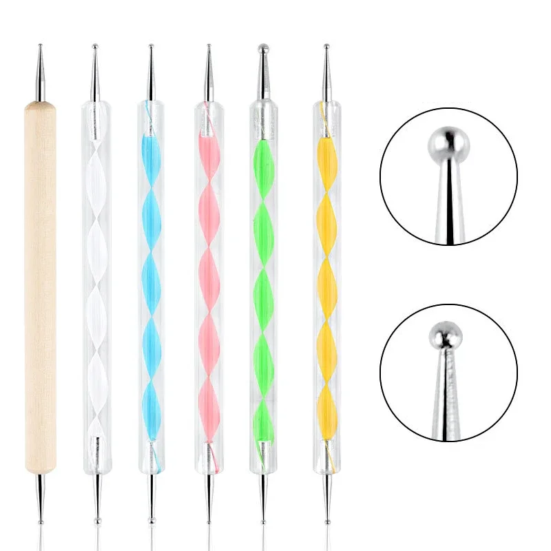 Spiral Rod Nail Art Dotting and Painting Pen - DIY Manicure Tool