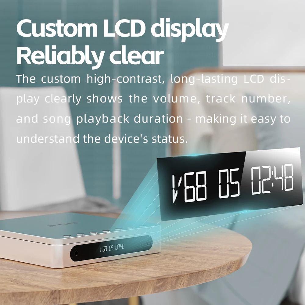 FiiO DM13 Multifunctional Portable Stereo CD Player Long Lasting Battery Supports USB Ripping Optical/Coaxial/3.5mm/4.4mm Portable Cd Player