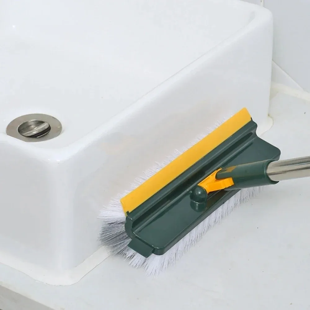 Hochwertige 5-in-1-Bodenpeelingbürste aus Kunststoff, verstellbares Kehrartefakt, rotierende Spaltpeeling-Schaber, Toilette – Detail 2