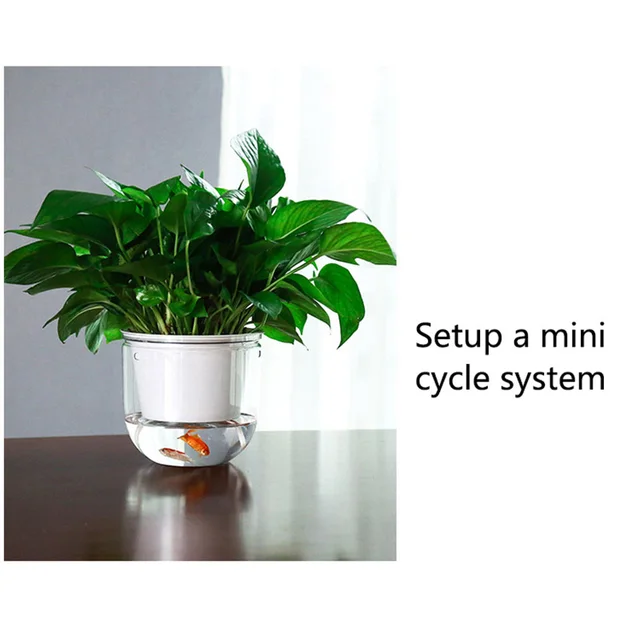 Függő Virágpot Önállóan Elnyelő Víz Ültető Ültetvényes Műanyag Ültetvény Hidroponikus Talajtermesztés Lusta Virág Edény - Image 6