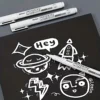 3/6pcs Waterproof White Marker Pen for Tire Painting, Fabric, Wood, and Leather - Permanent Alcohol Paint Graffiti Pen with Oily 5