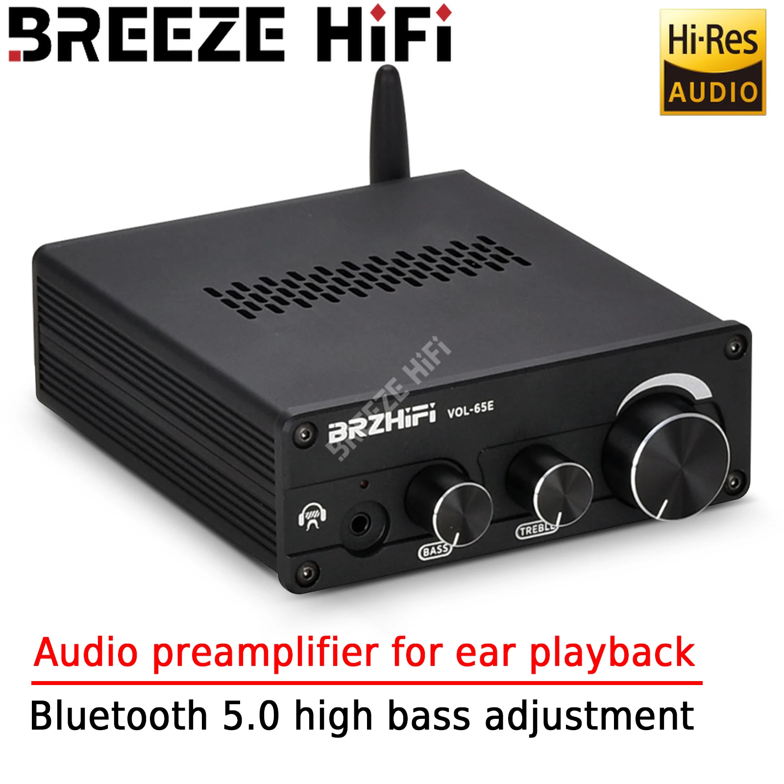 

BREEZE HIFI Valve Biliary Front Stage Biliary Ear Audio Preamplifier Fever Bluetooth 5.0 High and Low Tone Adjustment