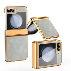 Elegant Leather Folding Phone Case with Shockproof Shell Protection