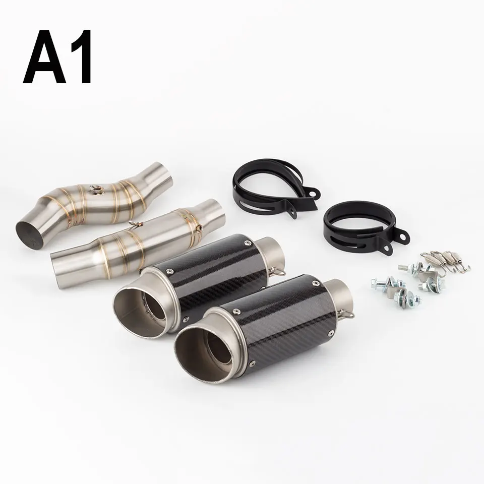 Motorcycle AR exhaust For Kawasaki Z1000 Z1000SX Ninja 1000 2010-2020 Motorcycle Exhaust Pipe Mid Pipe Slip On 51mm Muffler - Image 5
