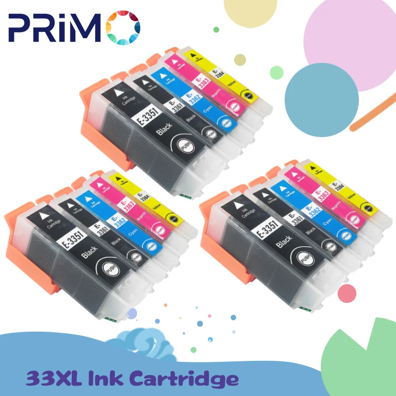 

T3351 T3361 T3362 T3363 T3364 Ink Cartridge Compatible For Epson 33 33XL Expression Premium XP 530 540 630 640 635 645 830 900