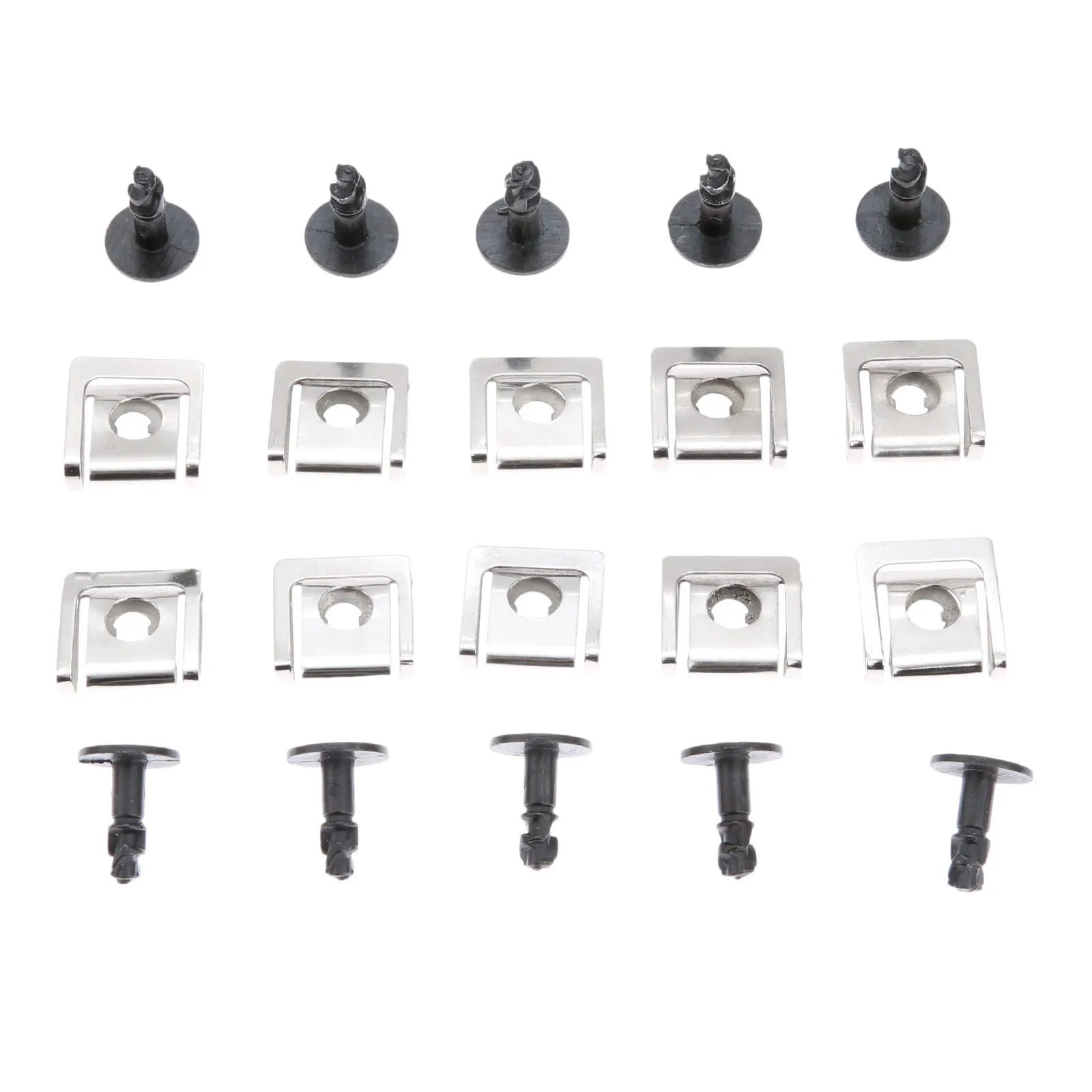 

10 Sets Metal Under Engine Cover Clips with Screws Model Name 8D0805121 Reference OEM Number 8D0805960 8D0805121