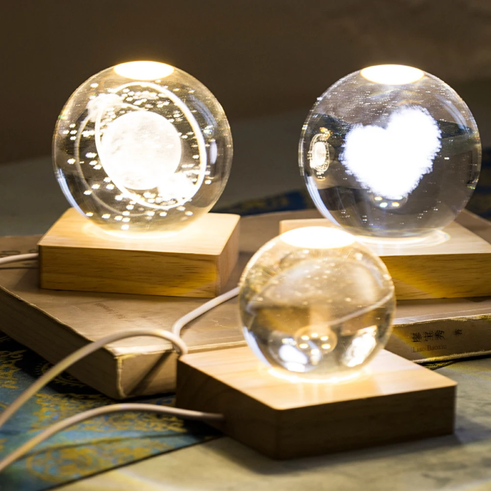 Adjustable Crystal Light Display Base for Art Glass 5.9 inch, USB Powered Wood Rectangle LED Display Base Stand Pedestal for Crystal Adjustable Crystal Light Display Base for Art Glass 5.9 inch, USB Powered Wood Rectangle LED Display Base Stand Pedestal for Crystal