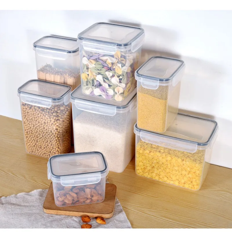 Airtight Food Storage Containers With Lid Cereal Dispenser Pantry