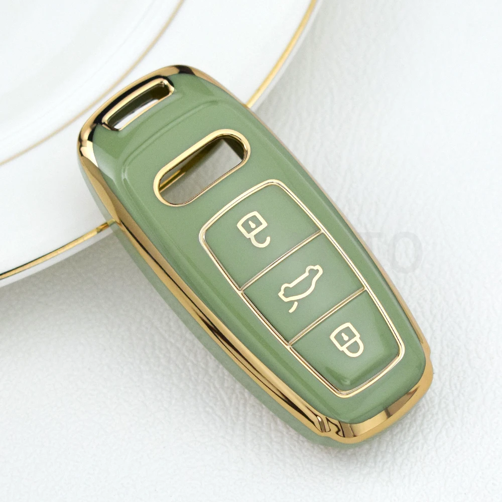 Premium Soft TPU Car Key Case Cover - Auto Styling Protection Shell Holder Accessories