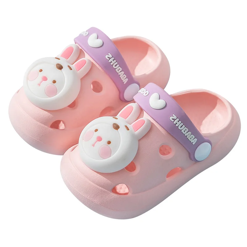 Children Cartoon Sandal Kids Hollow Shoes Close Toe Boys Girls Scuffs
