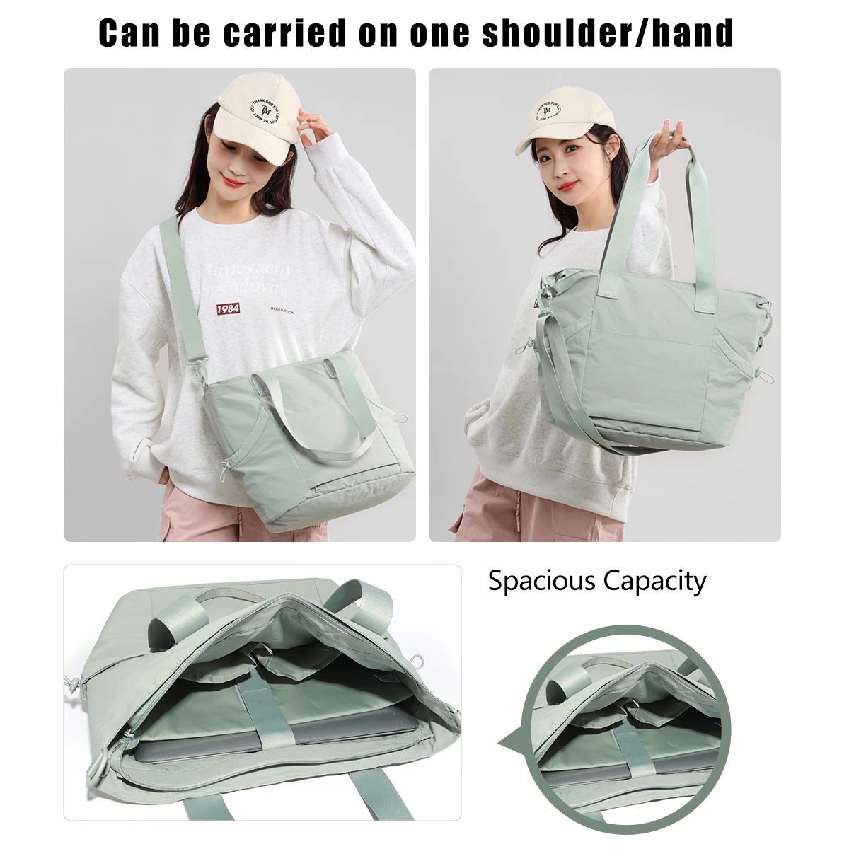 Canvas Bag Women's Handbag Commuter Large Capacity Canvas Bag Shoder Bag Extra Large 2025 Travel Bag Sturdy Bag