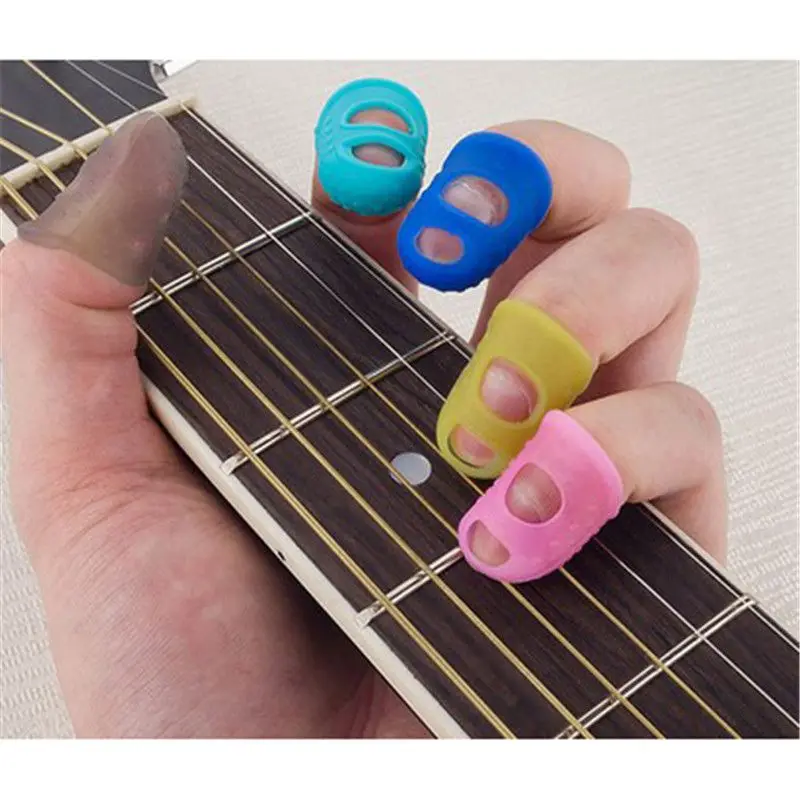 

Protective Finger Sleeve Silicone DIY Crafts Colorful 5Pcs Hollowed Breathable