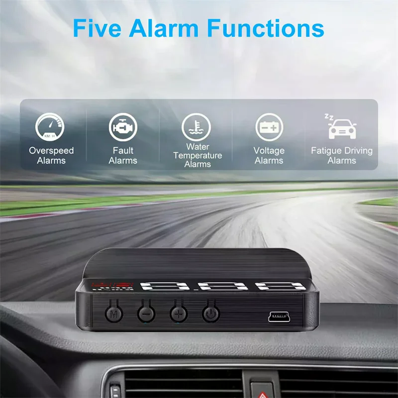 Display Head-Up M3 HUD, Computer di Bordo OBD2, Proiettore di Velocità, Computer di Bordo Auto OBD2, Allarme Consumo Carburante, Accessori Auto - immagine 5
