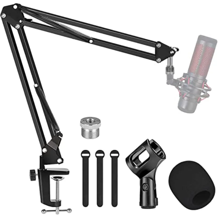 Adjustable Boom Arm Microphone Stand for Streaming