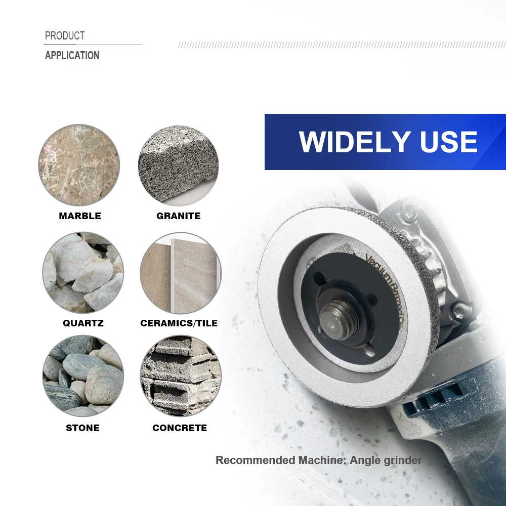 75mm Diamant-Schleifscheibe Konvex - Für Stein & Marmor Körnung 60