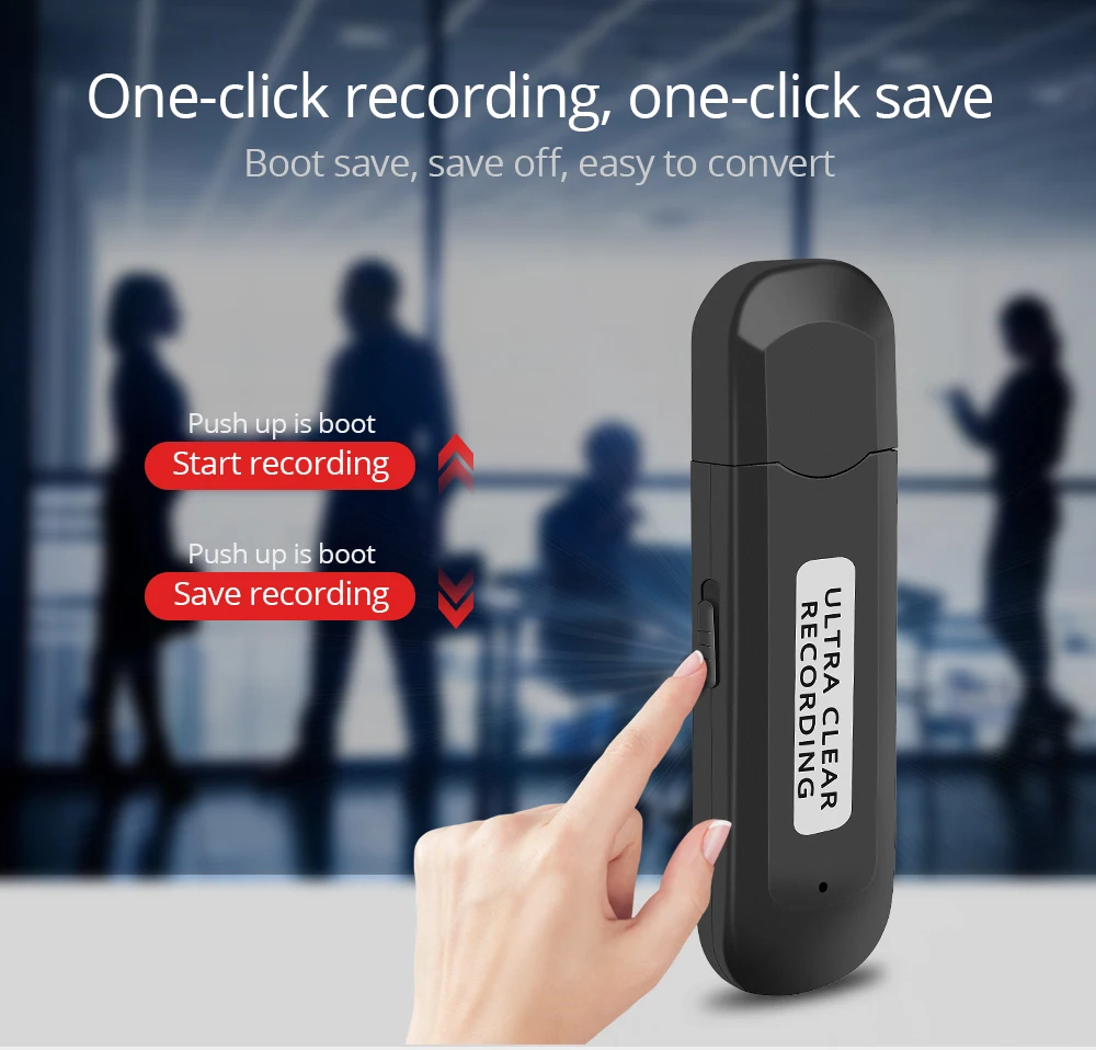 Диктофон TISHRIC, миниатюрный диктофон с usb 2,0, устройство записи с ...