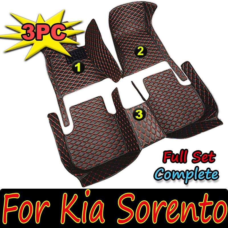 

Car Floor Mats For Kia Sorento Seven Seats 2009 2010 2011 2012 Custom Foot Pads Automobile Carpet Cover Interior Accessories