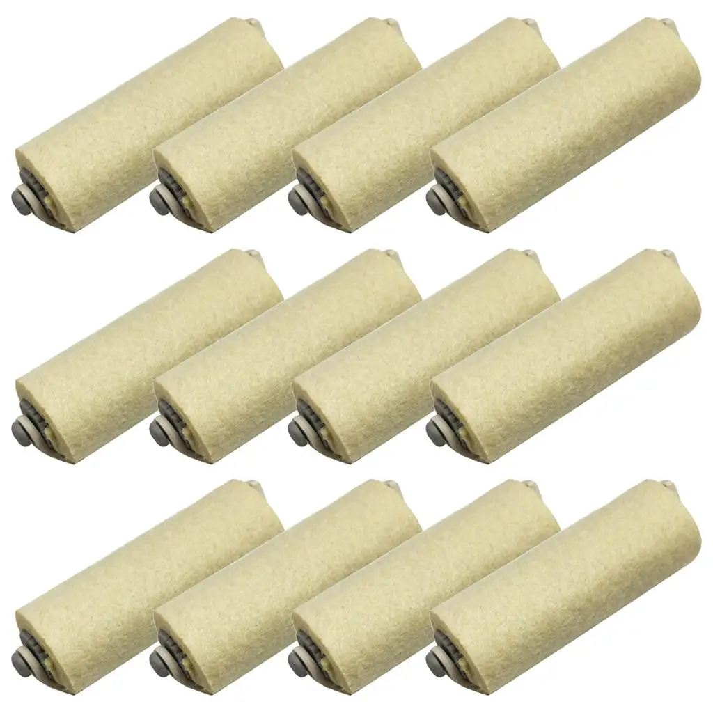 12 Pieces Hot Pressure ing Hair Non-Slip Elastic Rollers Perming ers Anti-Hot Natural for Women Hair Girls