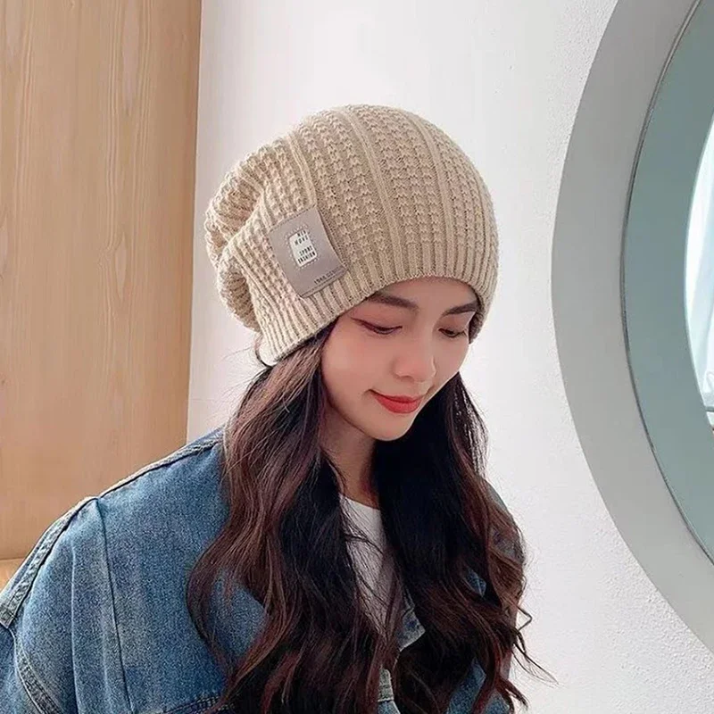 Double-sided Woolen Women's Autumn And Winter Thickened Warm Ear Protection Fashion All Cold Knitted Hat_voghion.com