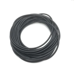 Flexible Food Grade Silicone Tube - 1 Meter, Soft Rubber Hose for Drinking and Water Connection (Black)