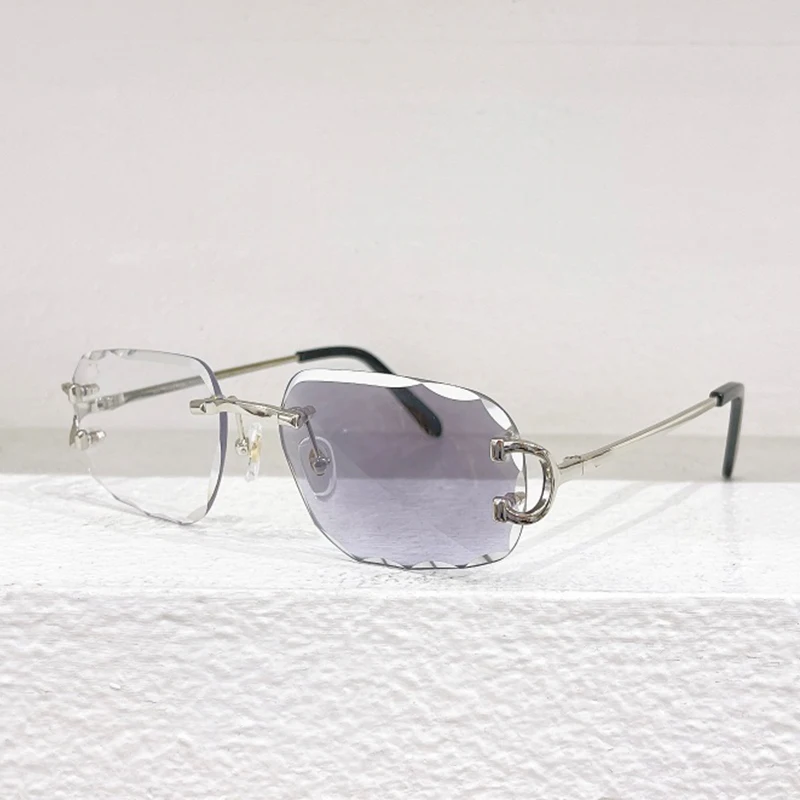 

Оригинальные солнцезащитные очки без оправы CT0092O для женщин, роскошные Брендовые очки ручной работы, мужские уличные защитные очки, солнцезащитные очки для вождения