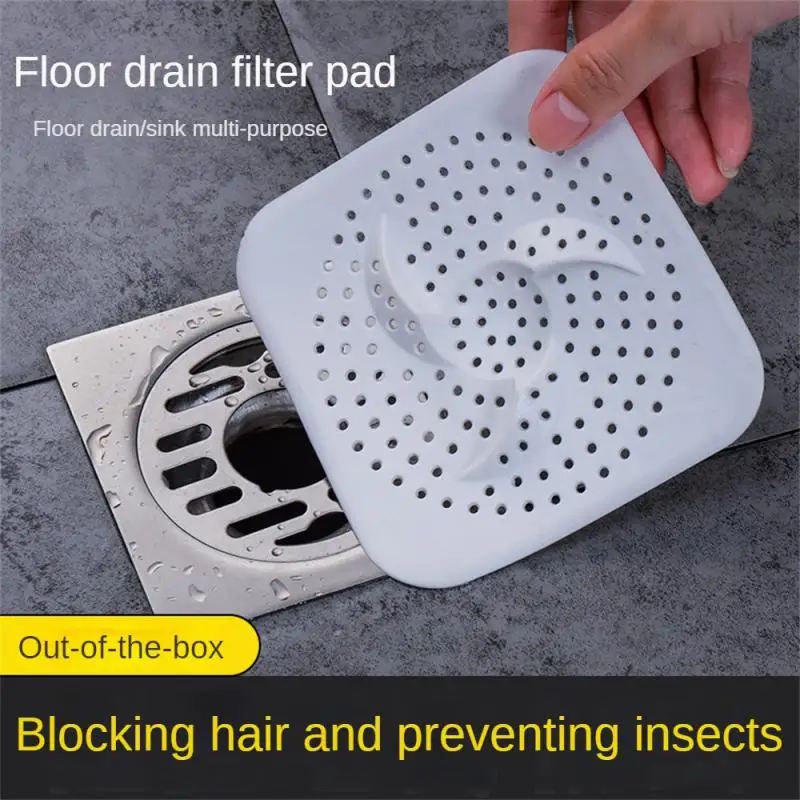 Drain Filter Hair Filter Sink Anti-Blocking Strainer Bathtub Shower Floor Drain Stopper Silicone Kitchen Deodorant Plug Bathroom Accessories
