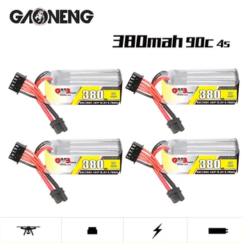 Original GNB 4s 380mAh 90c/180c Lipo Battery For RC Helicopter Quadcopter FPV Racing Drone Parts HV 15.2v Rechargeable Battery 1