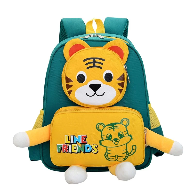 

New Children Cartoon Rabbit Tiger Doll Backpacks Fashion Cute Small School Bags for Girls Boys In Kindergarten Travel Bag Hot